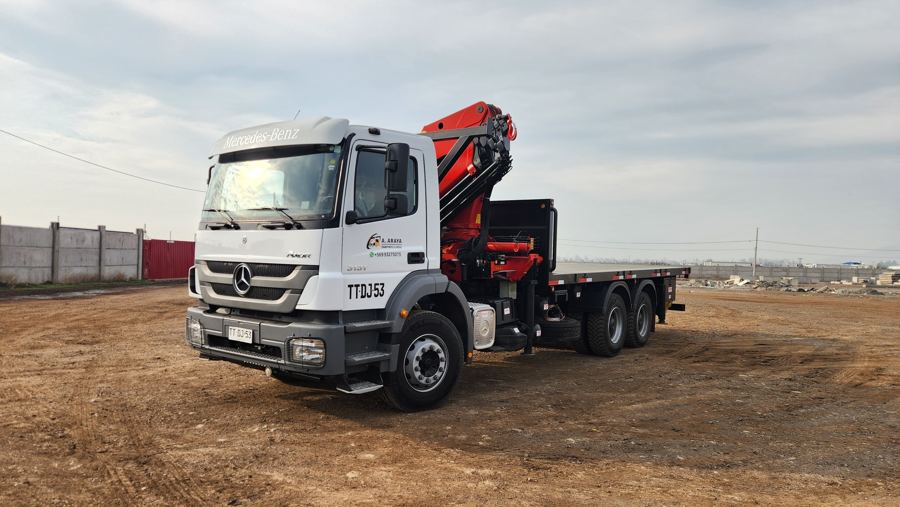Camión pluma Palfinger PK 32080 sobre Mercedes-Benz Axor